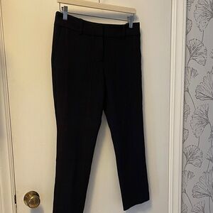 Ann Taylor Classic Navy Plaid Petite Cropped Pants